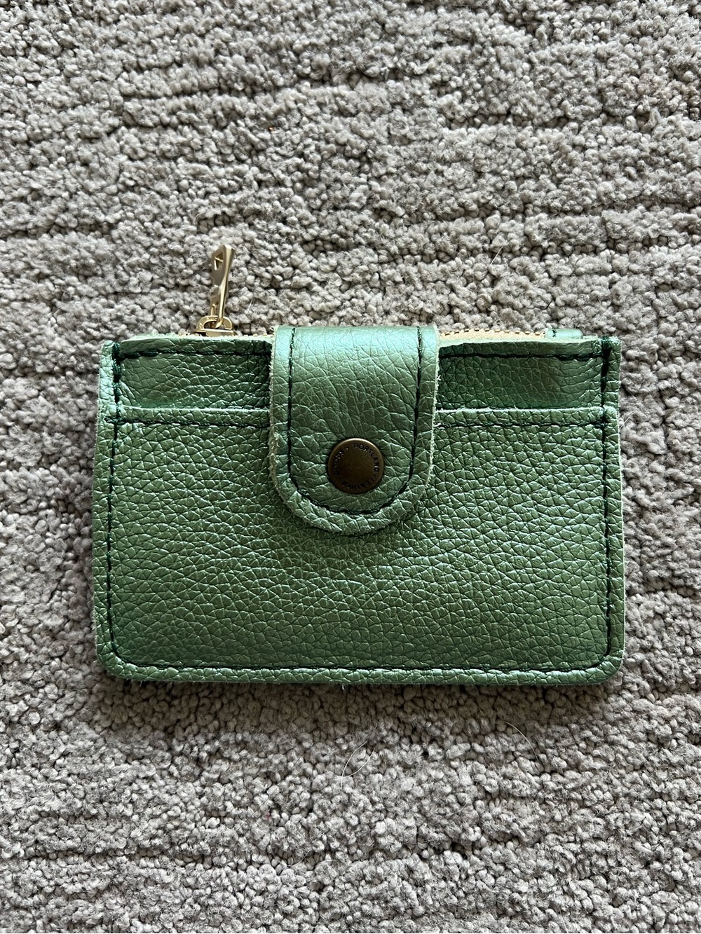 Portland Leather Metallic Green Sabrina Wallet